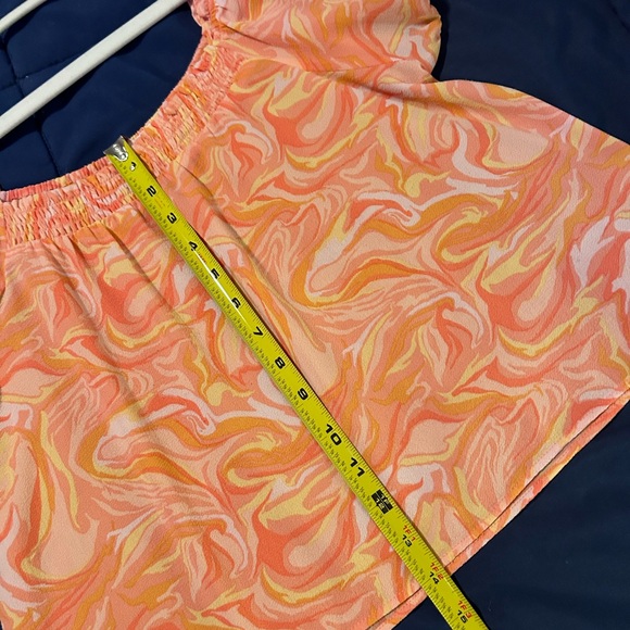 PINK ROSE • Marble Orange/Pink Top • Med • - Picture 8 of 8